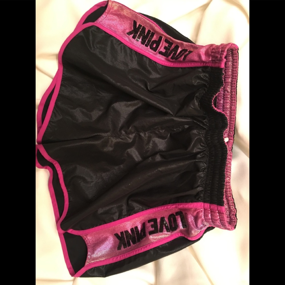 PINK  Victoria's Secret BOXER SHORTS BLACK PINK